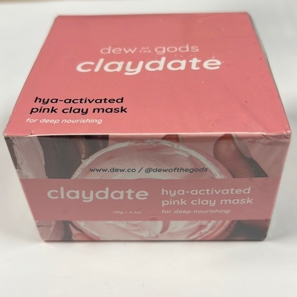 Dew Of The Gods Claydate Pink Clay Mask Hya-Activated - Full Size. New. Sealed - Picture 1 of 3